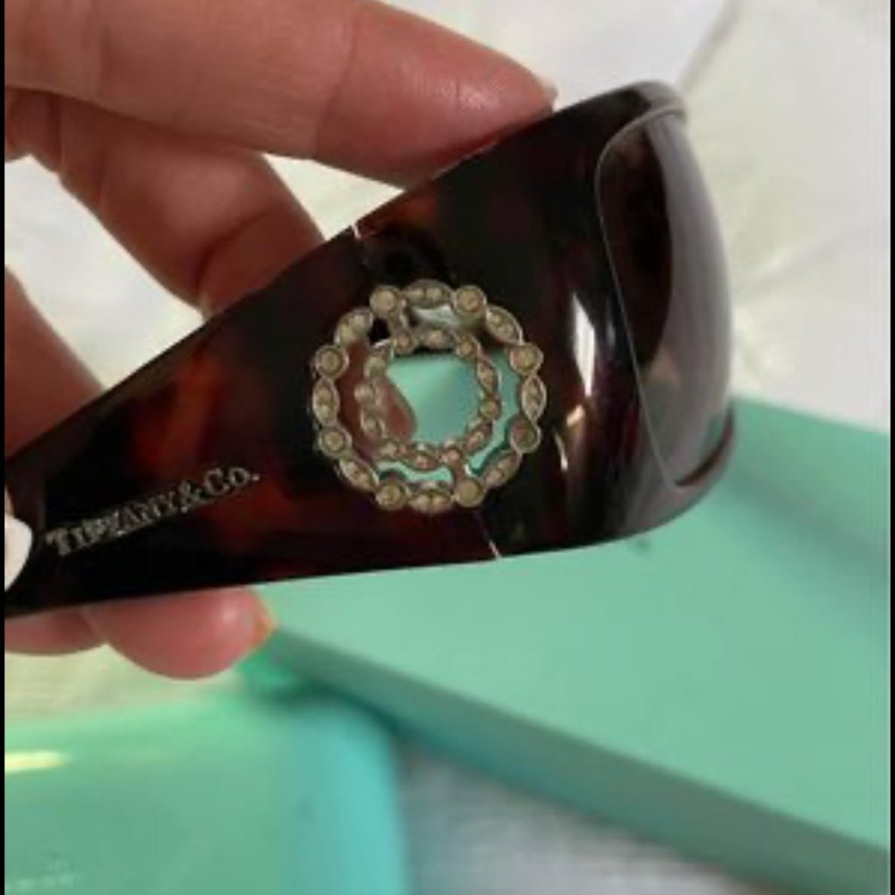 Tifffany & Co. Tortoise Sunglasses with Diamond Detail
